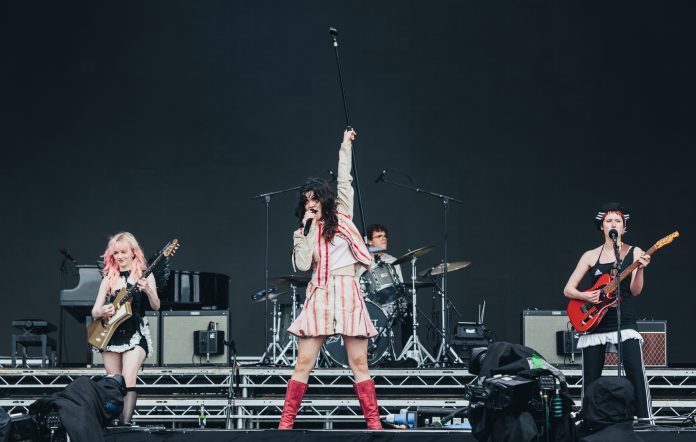 The Last Dinner Party live at Reading 2024, photo by Andy Ford