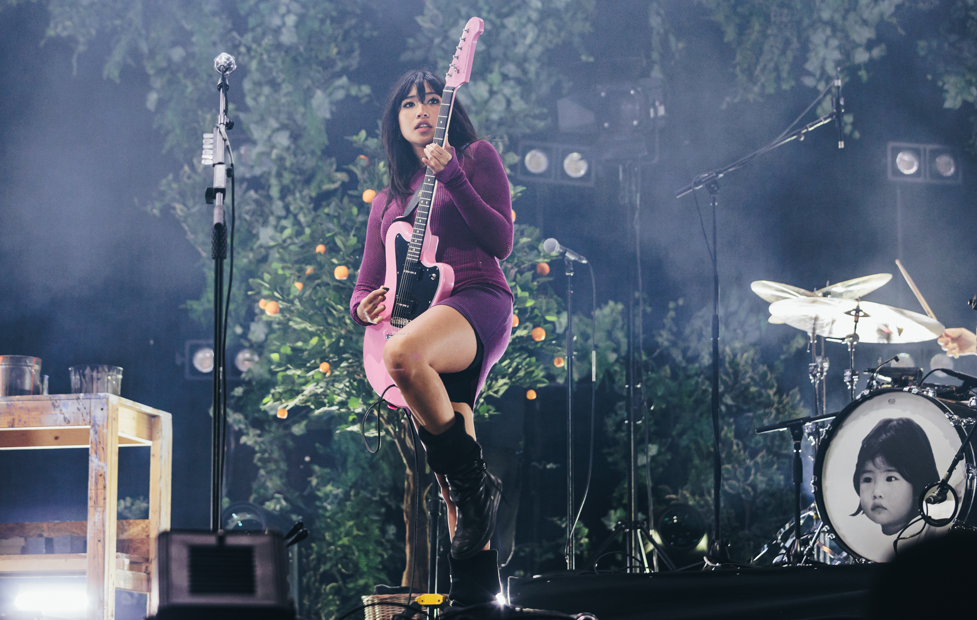 Beabadoobee live at Reading 2024. Credit: Andy Ford for NME